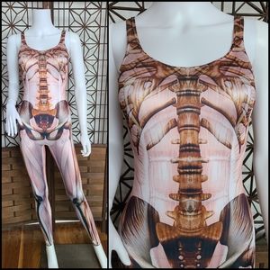 Sold skeleton and muscle bodysuit by Black Milk small bones
